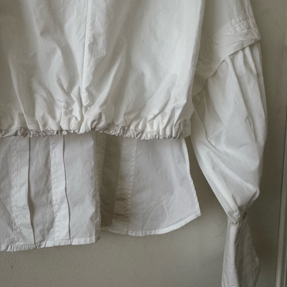 Rachel Comey White Cotton Poplin Blouse - Picture 5 of 6